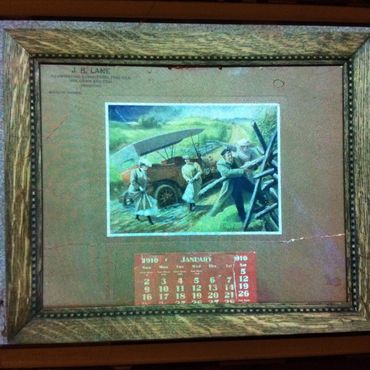 Риолит, Невада. Оригинальный календарь от Дж. Б. Лейна. В это время (в 1910 году) город был виртуальным призраком.
