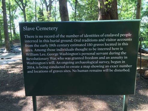 Информация о кладбище рабов