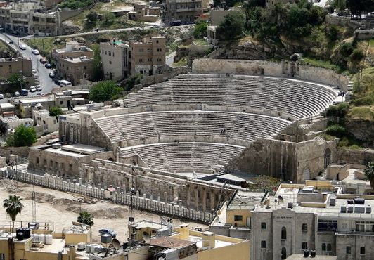 Римский амфитеатр, вид с Амманской цитадели