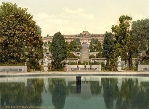 Дворец Сан-Суси в 1900 году