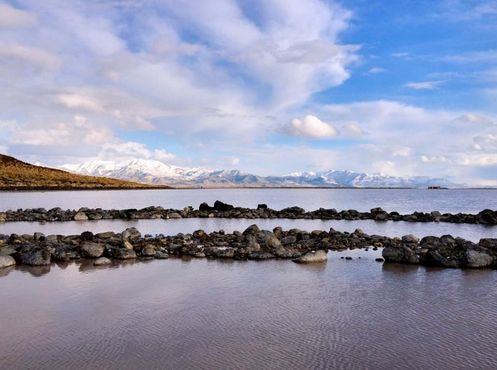 Спиральная дамба в 2012 г.