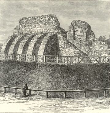 Эскиз разрушающихся Золотых ворот 1879 года
