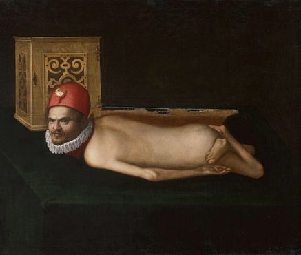 "Портрет инвалида", маслом на холсте, XVI век