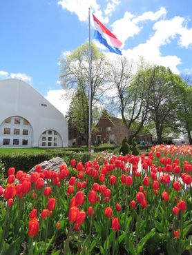 Флаг Нидерландов на острове Уиндмилл
