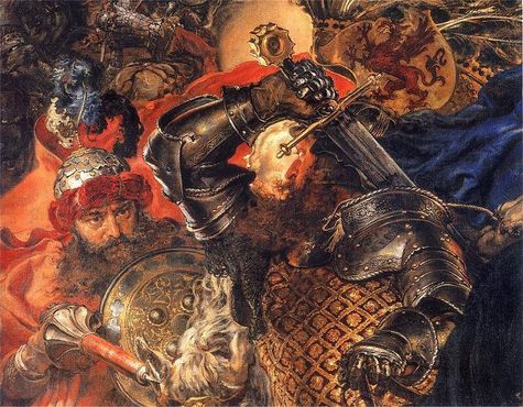 Фрагмент картины «Грюнвальдская битва»