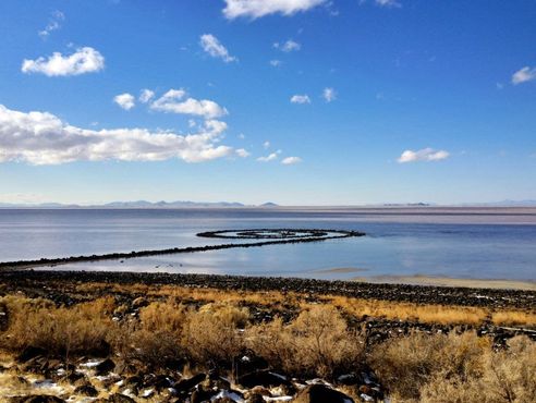 Спиральная дамба в 2012 г.