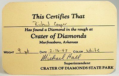Сертификат на алмаз