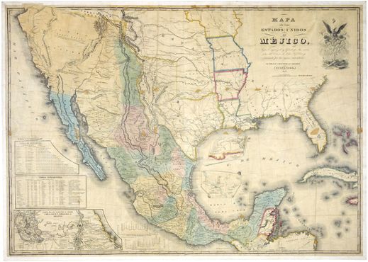 Карта Калифорнии 1847 года