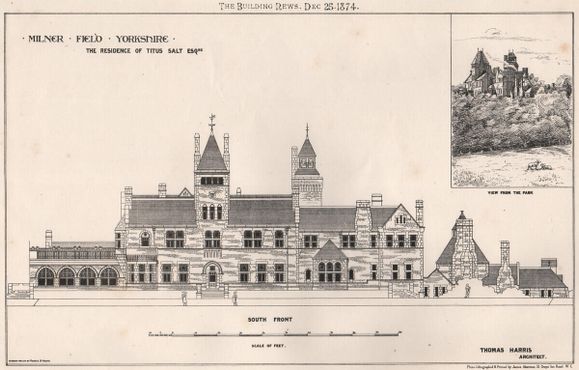 Архитектурные планы Милнер-Филд, 1874 год