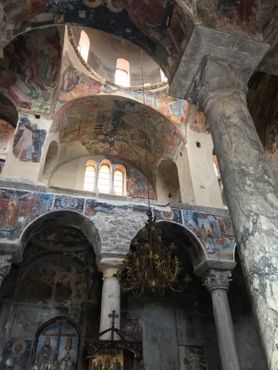 Фрески, украшающие интерьер монастыря Пантанасса