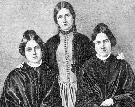 Сёстры Фокс в 1850 году