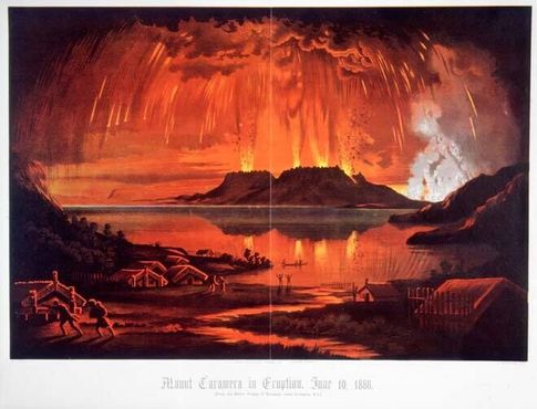 Извержение вулкана Таравера в 1886 году