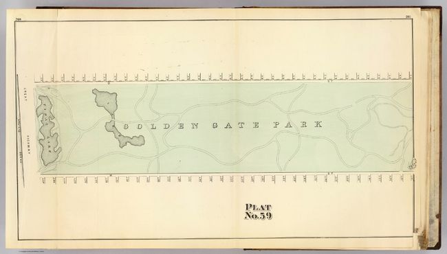 Карта парка «Золотые ворота» 1876 года до появления «Скоростной дороги»