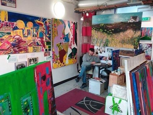 Студия художника Джеймса Пурпура на 2-м этаже на Риволи, 59 