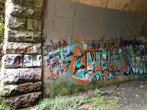 Граффити в туннеле, 28 сентября 2019 г.