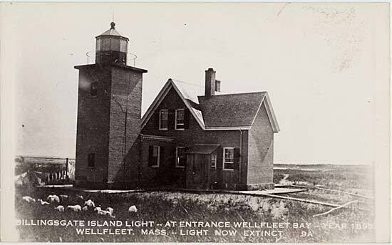 Маяк на острове Биллингсгейт (второй) в 1895 году