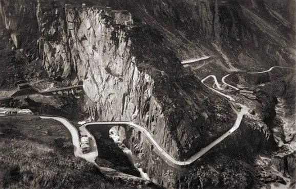 Вид на Чёртов мост, 1934 г.