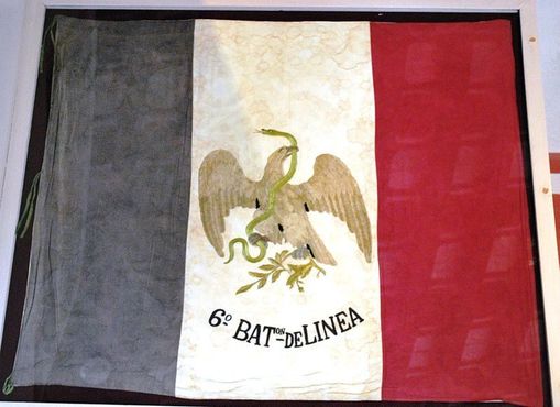 Боевой флаг мексиканских республиканцев во Франко-мексиканской войне