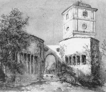 
Вход
в соседний монастырь, XIX
век