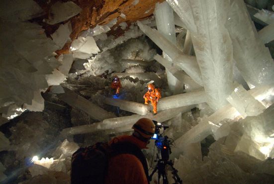 Съёмка в пещере