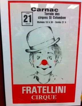 Афиша циркового клоуна Фрателлини