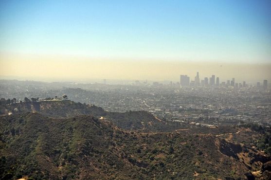 Вид на обсерваторию и Лос-Анджелес