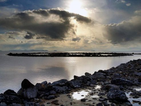 Спиральная дамба в 2012 г.