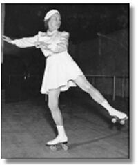 Элизабет Мюллер в 1941 году преподавала танцы на роликах на катке "Арена Гарденс" в Детройте, штат Мичиган