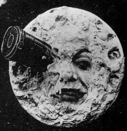 Знаменитый кадр из фильма «Путешествие на Луну»