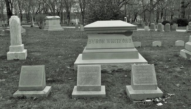 Семейное захоронение Г. Ф. Лавкрафта. Его могила – последняя справа