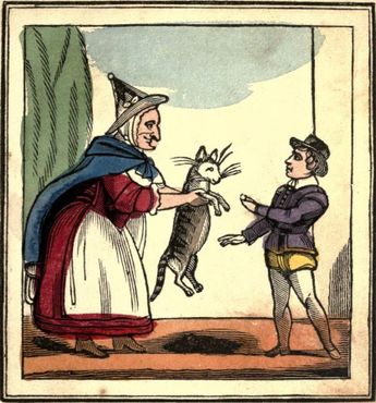 Иллюстрация из «Приключений Уиттингтона и его кота», примерно 1847 год