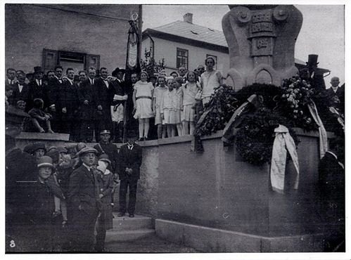 Открытие "Geigenbauer-Denkmal" (Памятник скрипичному мастеру), Луби (Шёнбан), 1927 год