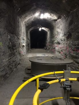 Экспериментальная пещера, являющаяся частью хранилища отработанного ядерного топлива