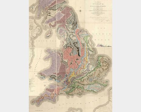 Геологическая карта Англии Уильяма Смита