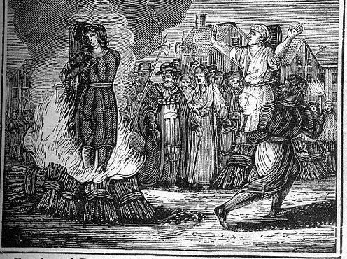 Иллюстрация колдовства, вызванного смертью Петронеллы