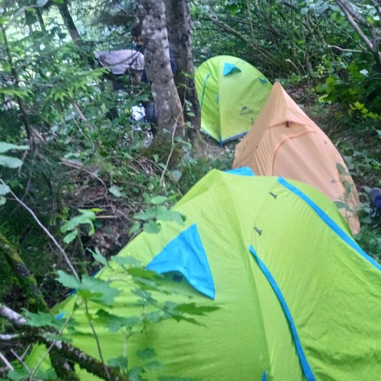 Гостевые домики, Палатки