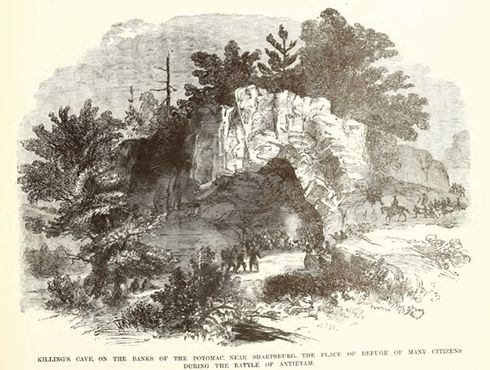 Пещера Киллиансберг в журнале Frank Leslie’s, 1862 г.