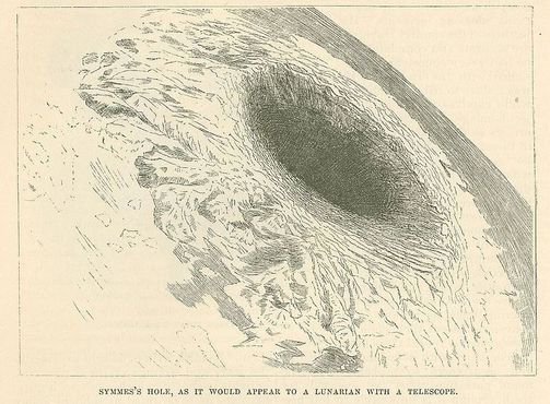 Иллюстрация дыры Симмса