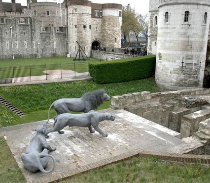 Проволочные скульптуры выставлены в Лондонском Тауэре на месте зверинца