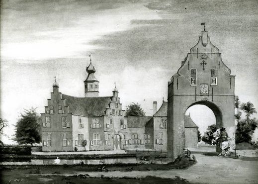 Так выглядело поместье Унияштат в деревне Беарс в 1720-х 