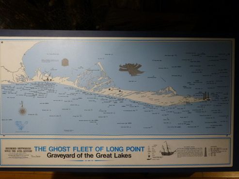 Карта кораблекрушений на озере Эри