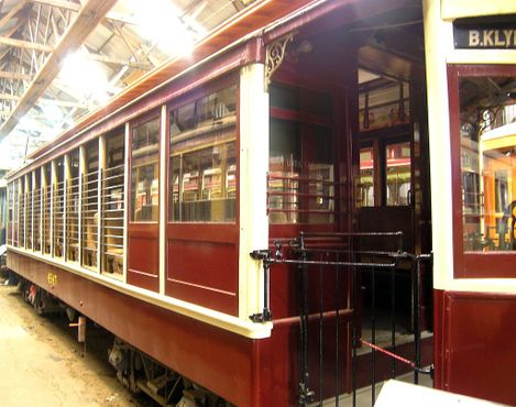 Бруклинский трамвай в музее в штате Мэн