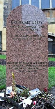 Надгробная плита на могиле Грейфрайерс Бобби