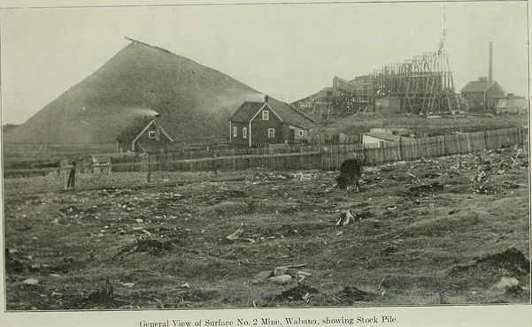 Железный рудник № 2, Вабана, фотография 1895 года