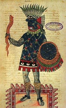 Изображение Тлалока на ацтекском манускрипте