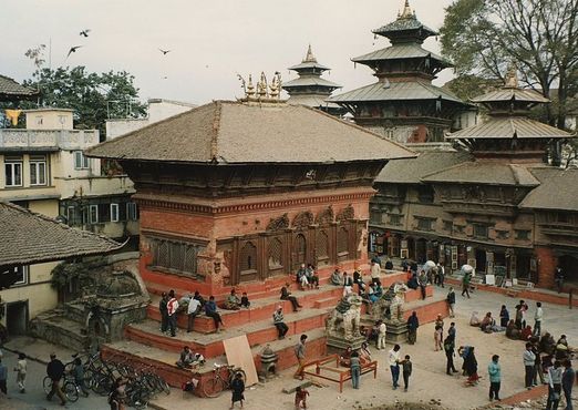 Площадь Дурбар в Катманду, Непал