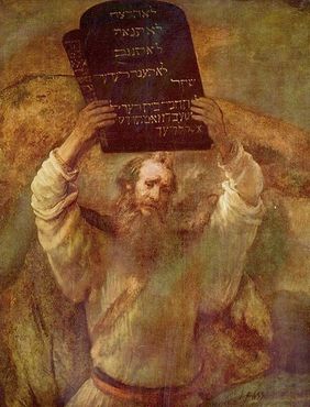 «Моисей со скрижалями законов», Рембрандт, 1659 год