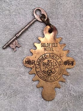 Ключ отеля "Голдфилд", примерно 1908 г.