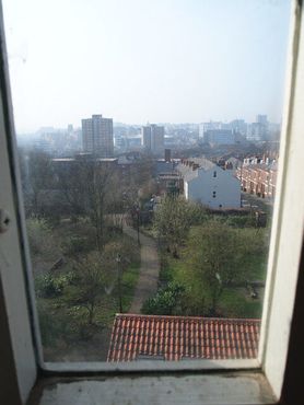 Вид на город из мельницы