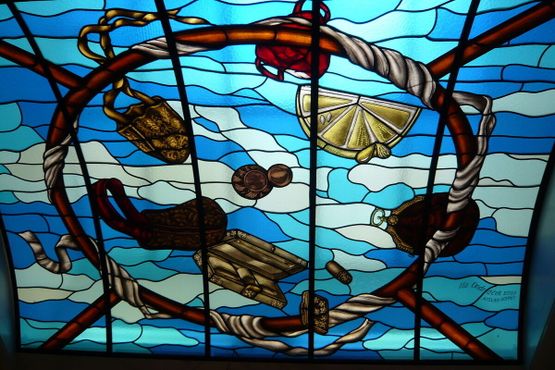 Витраж в Музее сумок